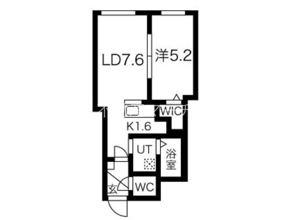 北３４条駅 徒歩3分 2階の物件間取画像